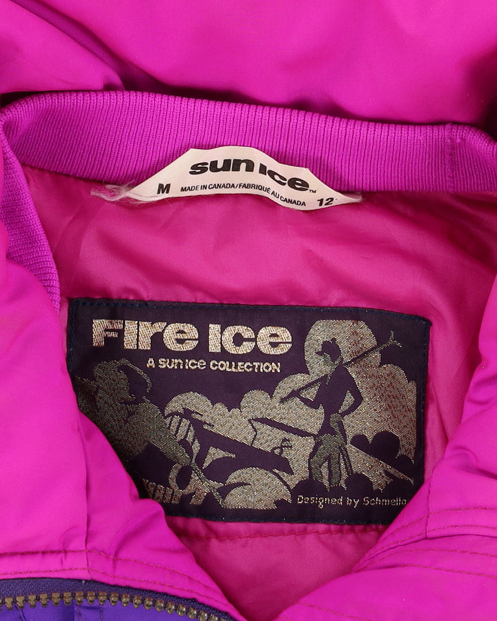 Vintage 80s Sun Ice Purple Ski Jacket - M