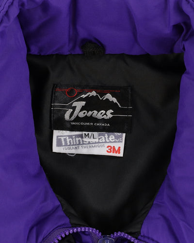 Vintage 90s Jones Thinsulate Purple Ski Jacket - L