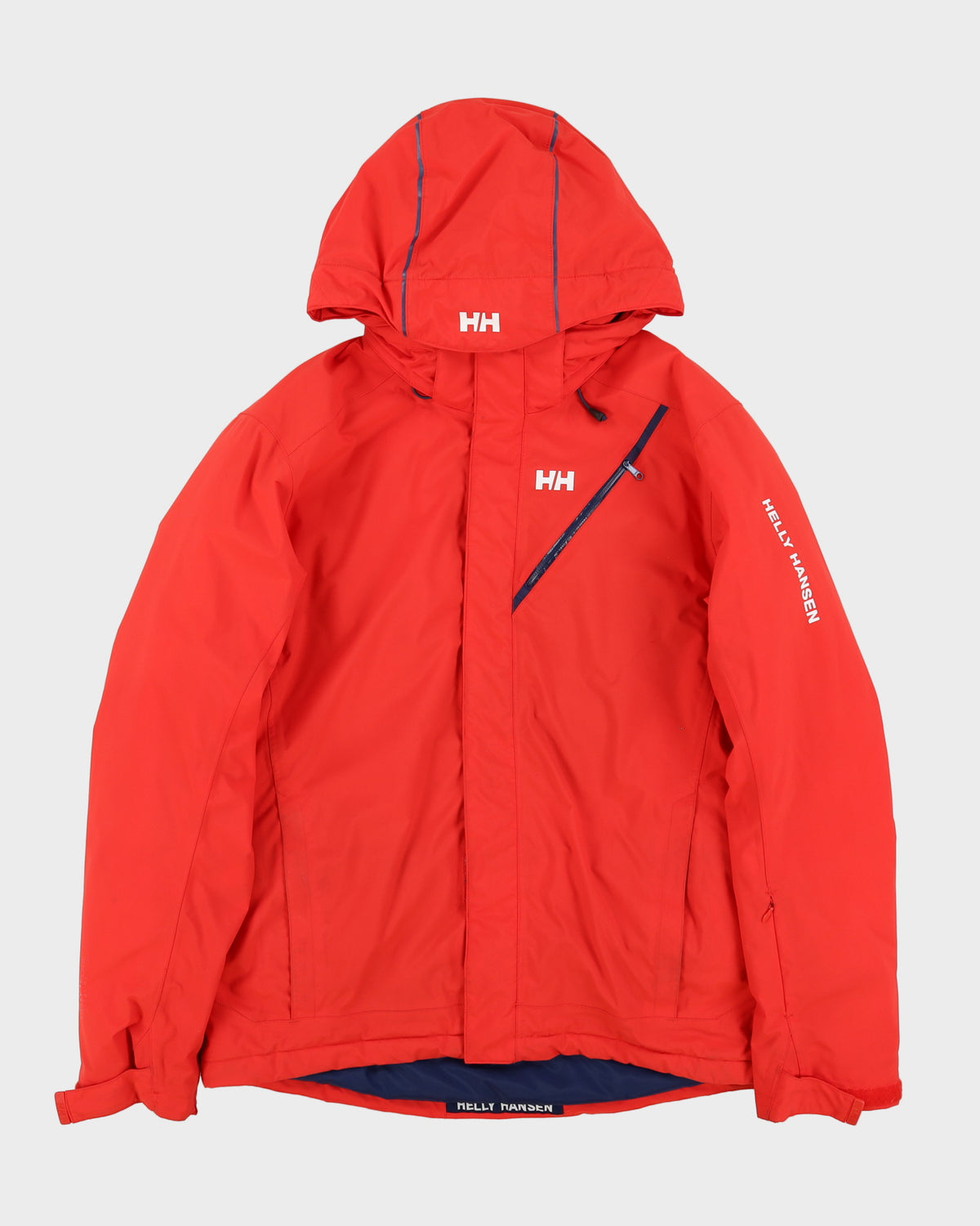 Helly Hansen Red Hooded Ski Jacket - L