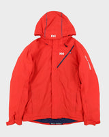 Helly Hansen Red Hooded Ski Jacket - L
