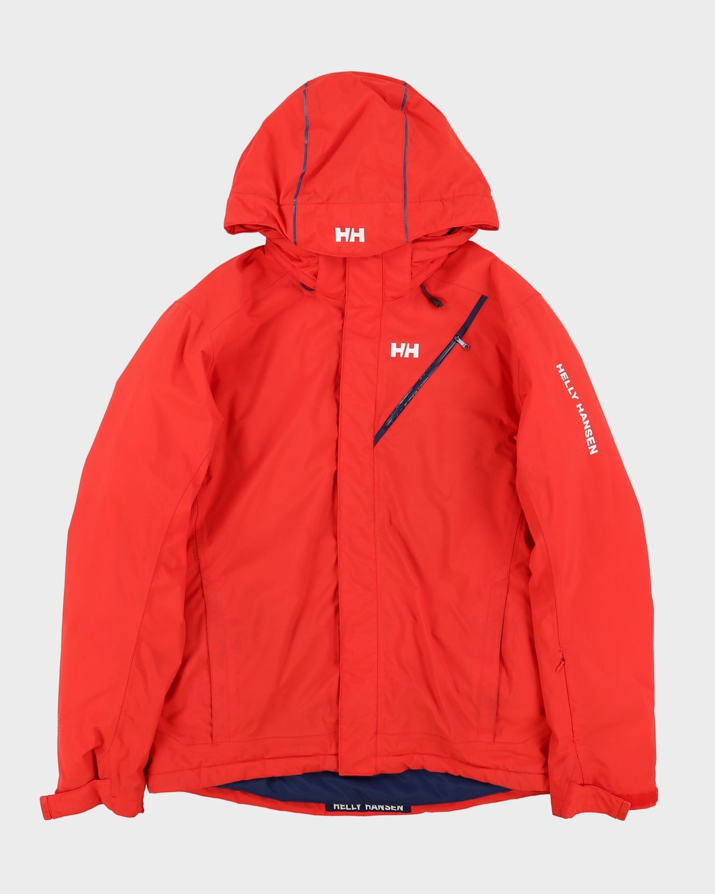 Helly Hansen Red Hooded Ski Jacket - L