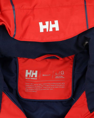 Helly Hansen Red Hooded Ski Jacket - L