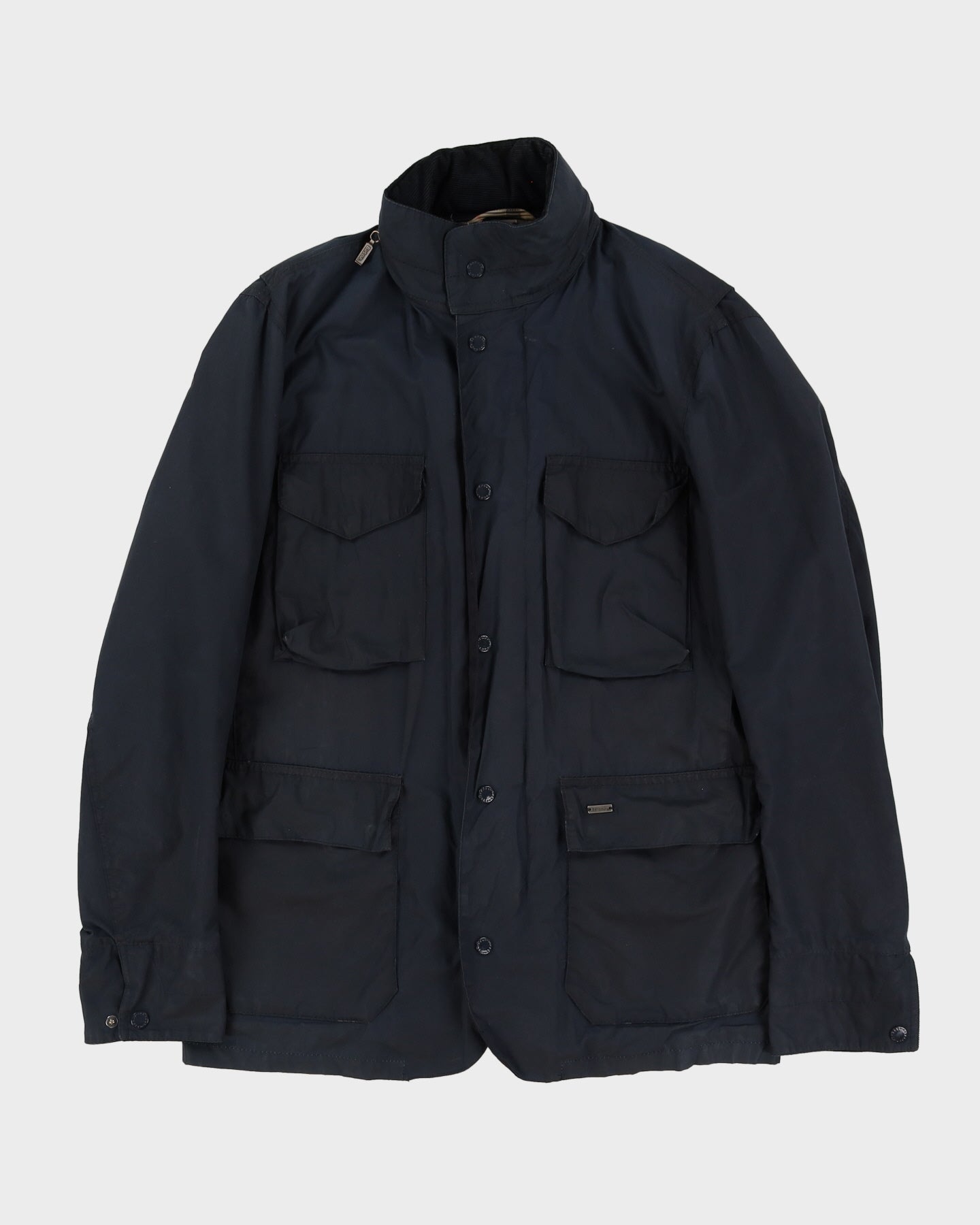 Barbour Navy Wax Jacket - L