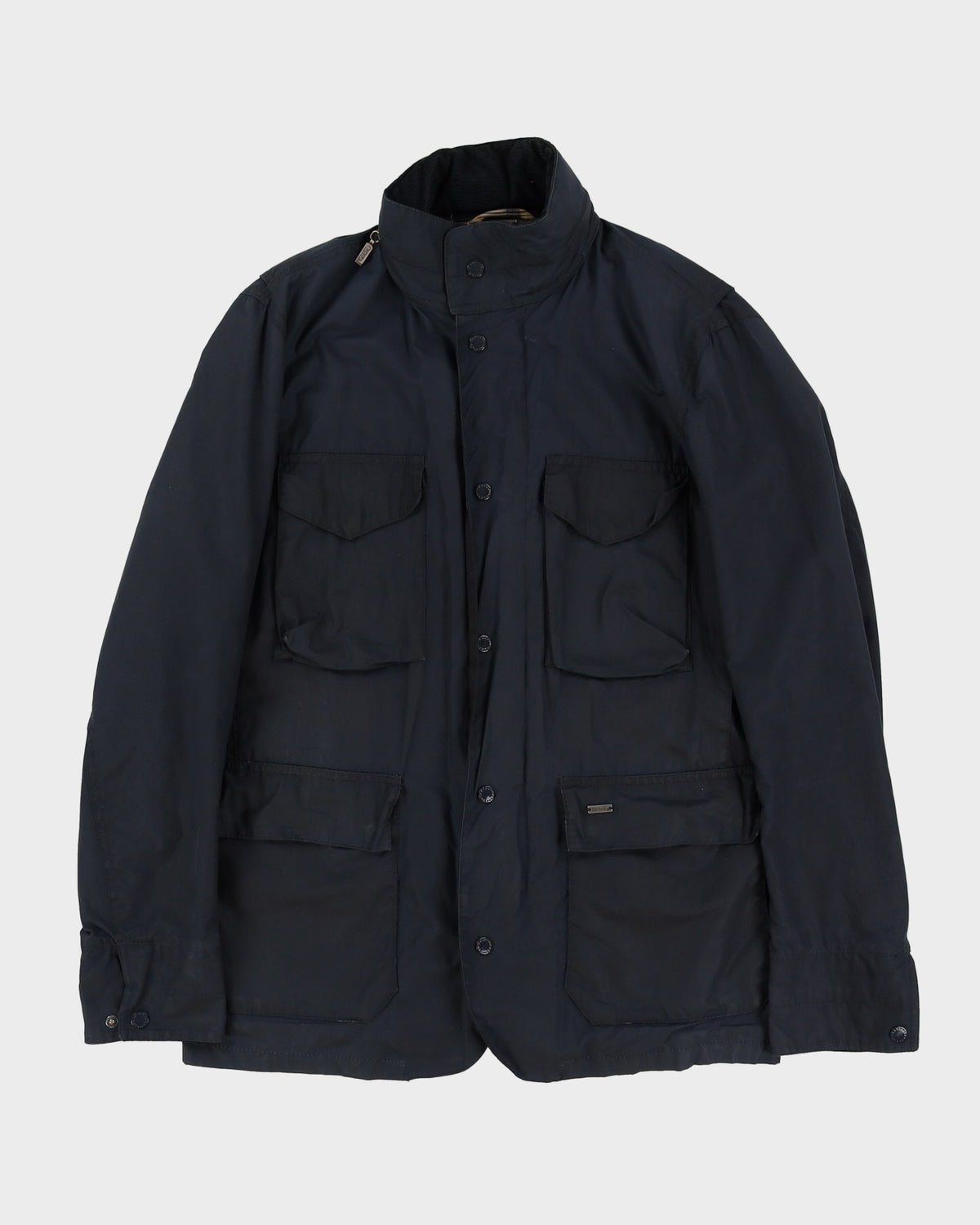 Barbour Navy Wax Jacket - L