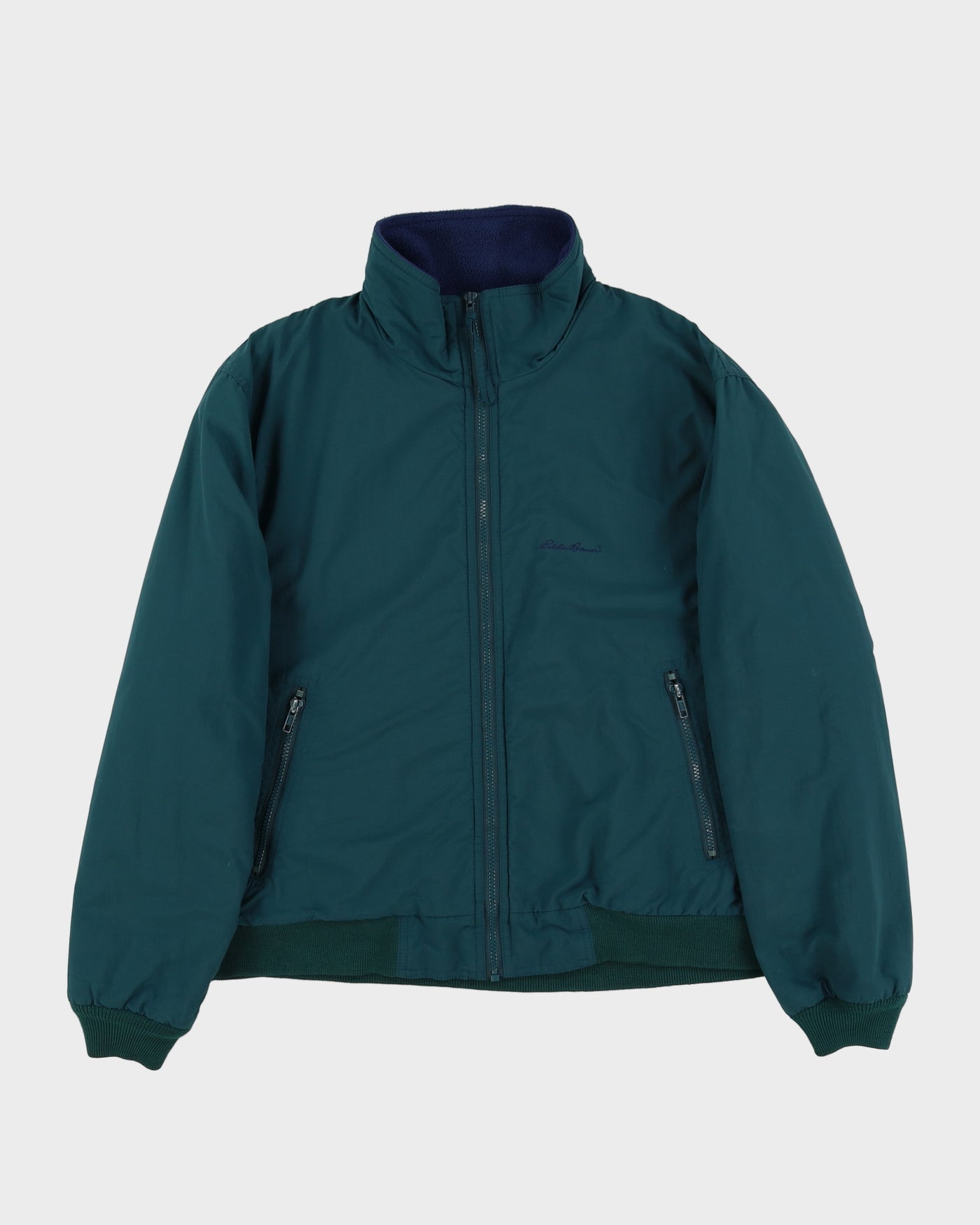 Eddie Bower Green Padded Fleece-Lined Jacket - M