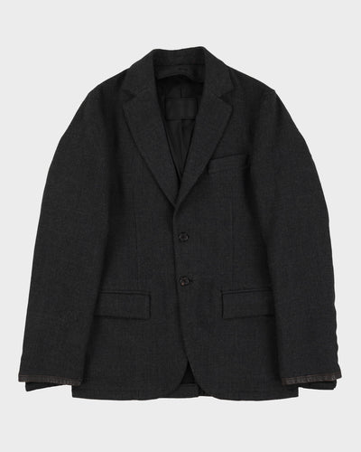 Prada Grey Wool Blazer Jacket - S