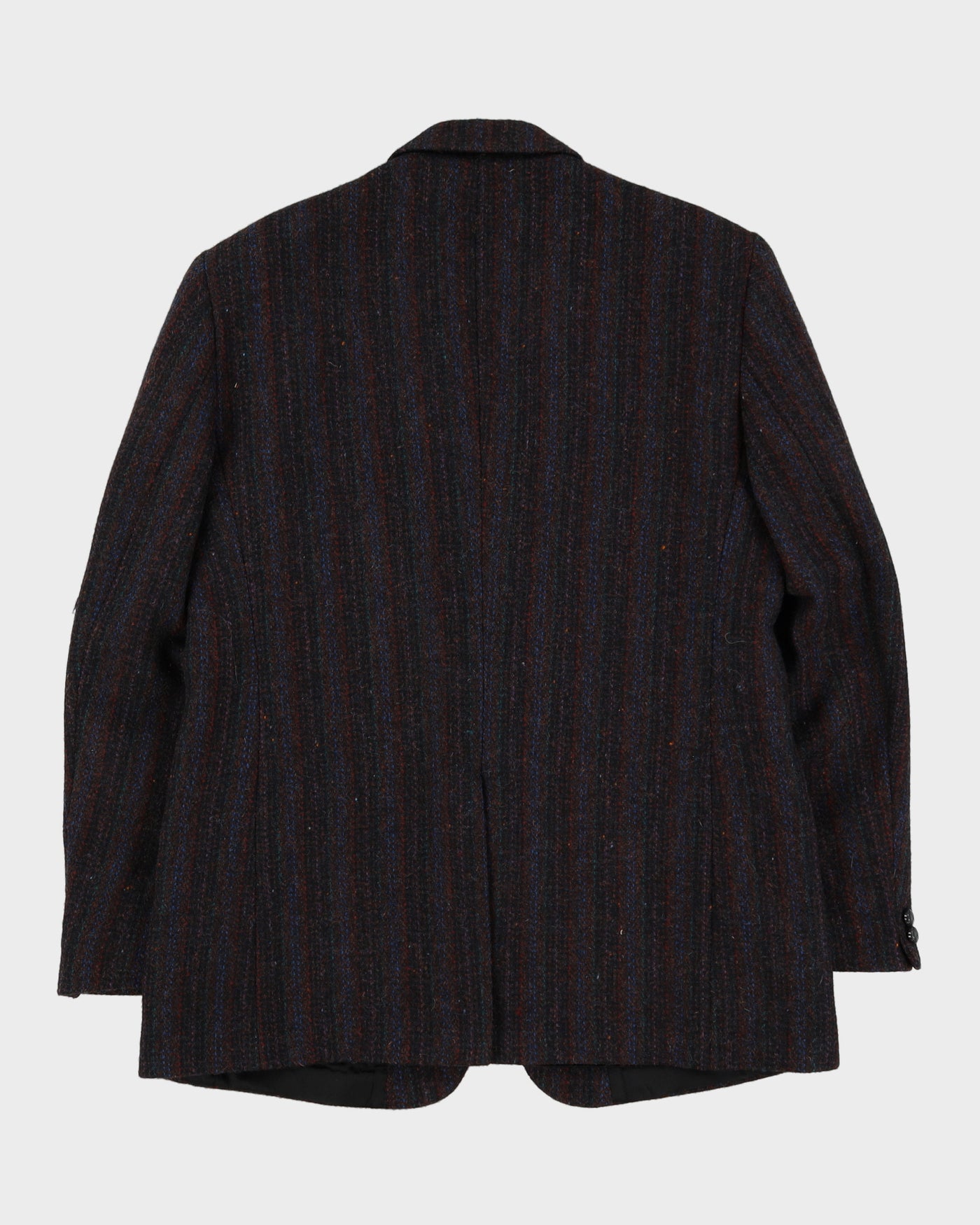 Harris Tweed Striped Wool Blazer Jacket - L