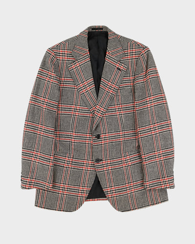 Burberrys Scottish Saxon Wool Tweed Blazer Jacket - S