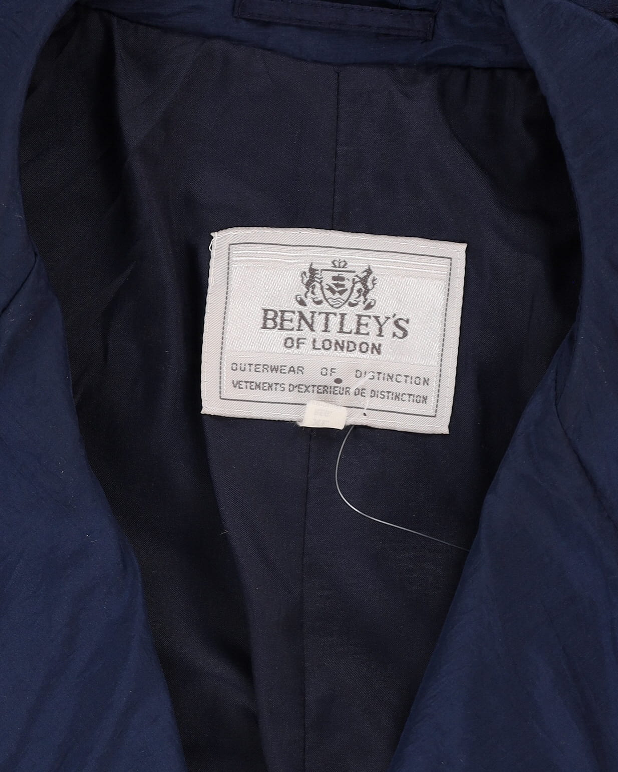 Bentley's Of London Blue Mac Style Coat - XL