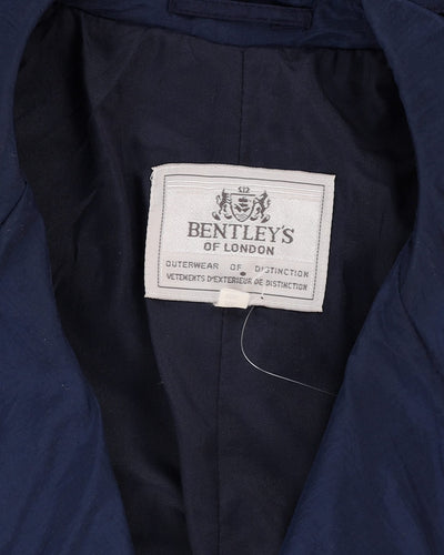 Bentley's Of London Blue Mac Style Coat - XL