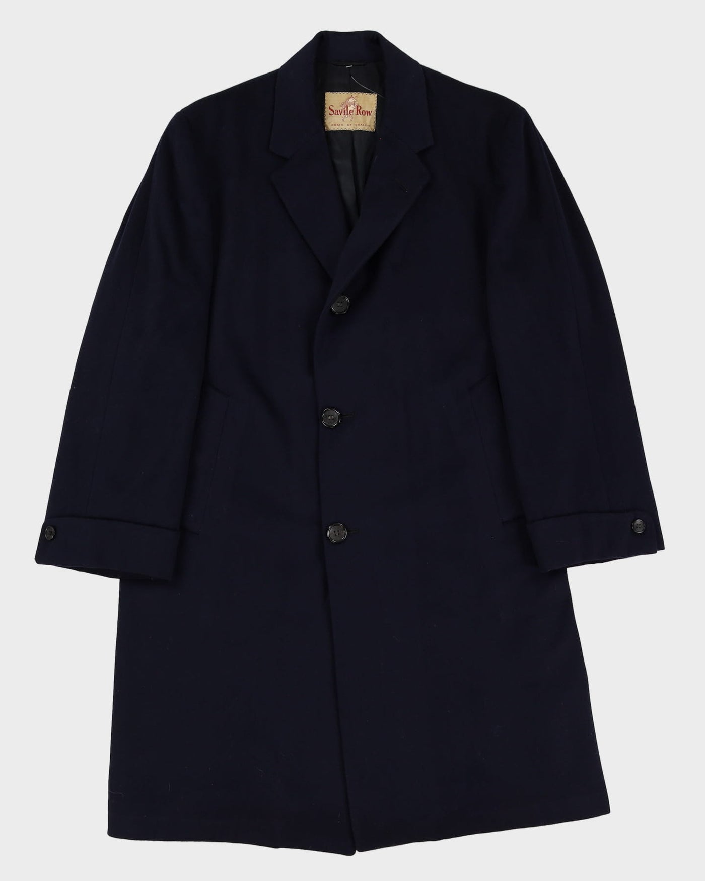 Savile Row Strachan And Co Ltd Cashmere Blend Overcoat - S