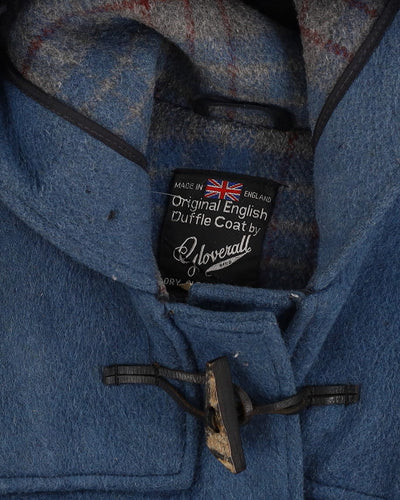 Vintage Gloverall Blue Wool Duffel Coat - XS