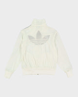 Adidas Silver / White Track Jacket - L