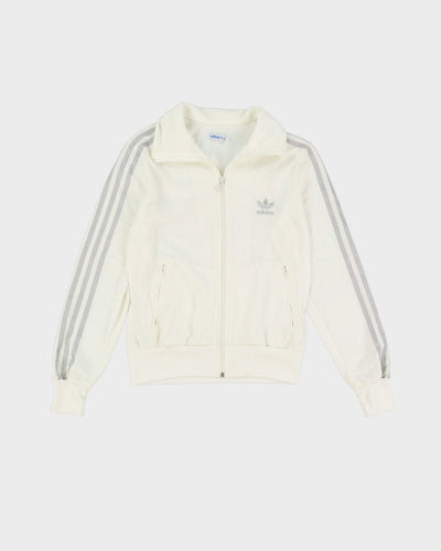 Adidas Silver / White Track Jacket - S / M