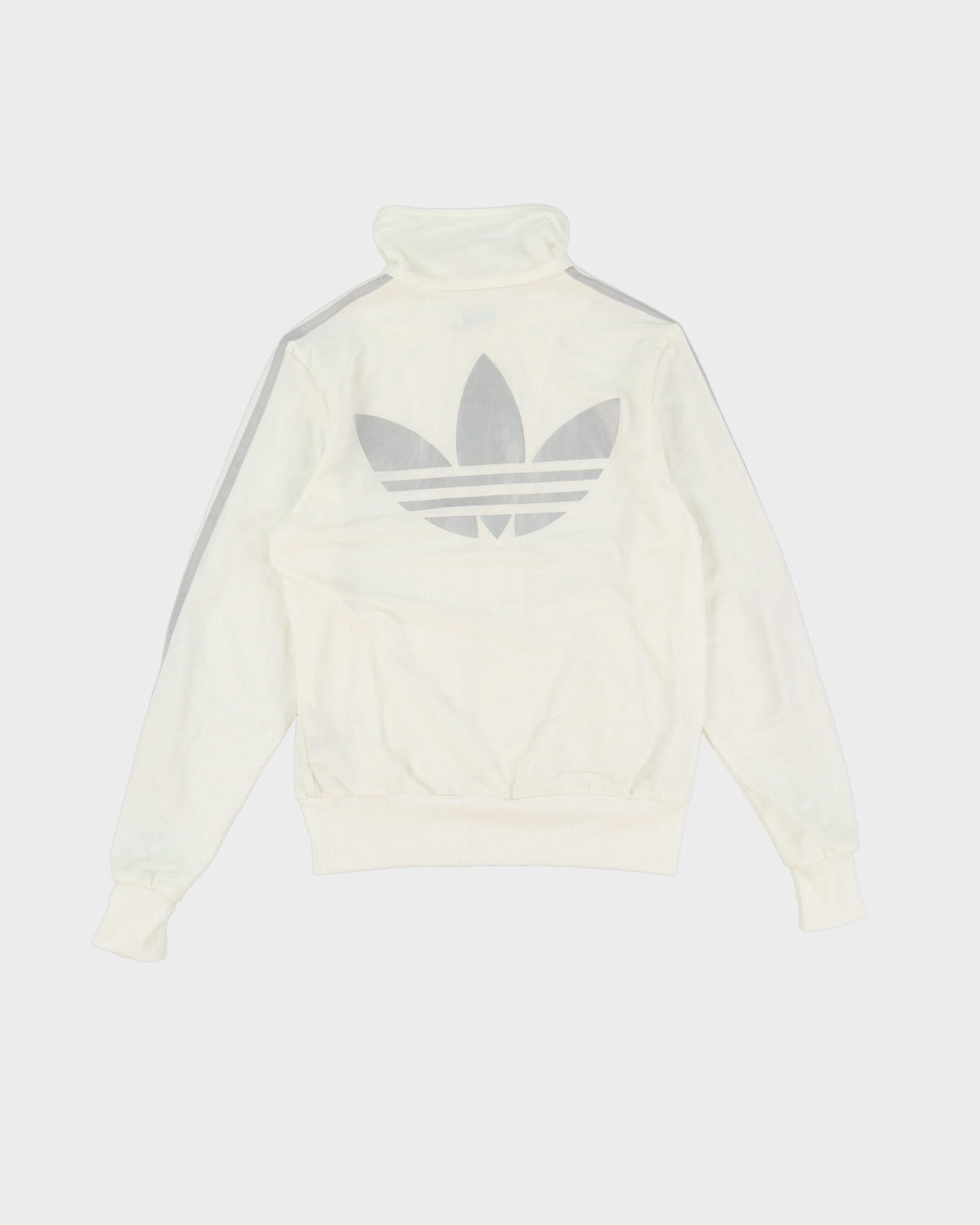 Adidas Silver / White Track Jacket - S / M