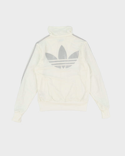 Adidas Silver / White Track Jacket - S / M
