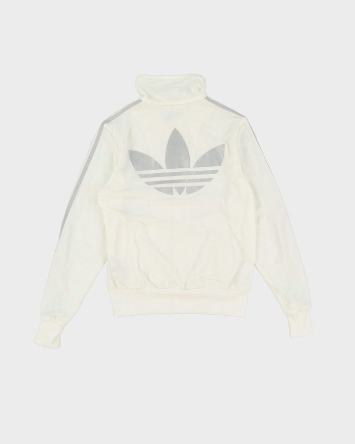 Adidas Silver / White Track Jacket - S / M