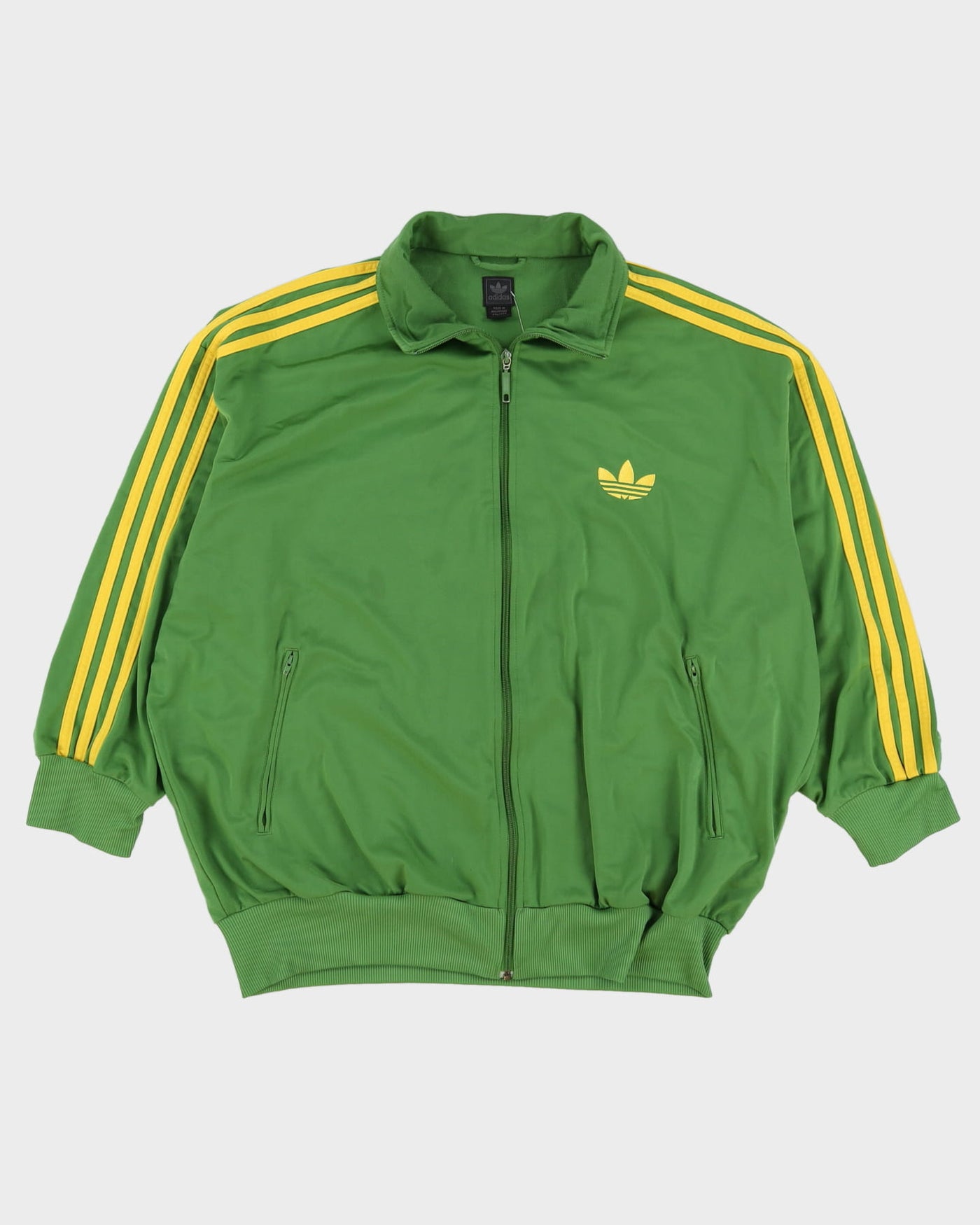 Adidas Yellow / White Track Jacket - XXL