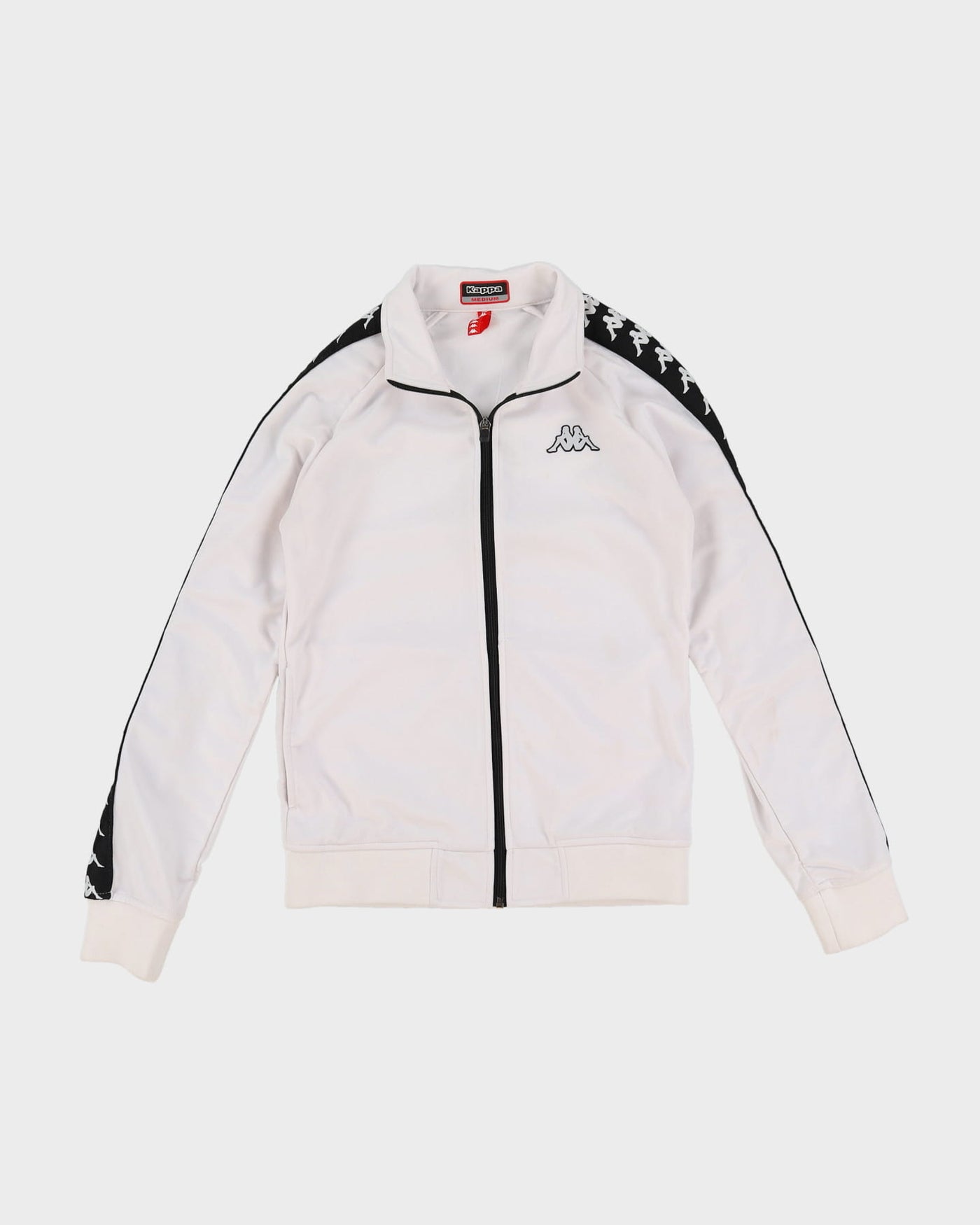 Kapp White / Black Track Jacket - M