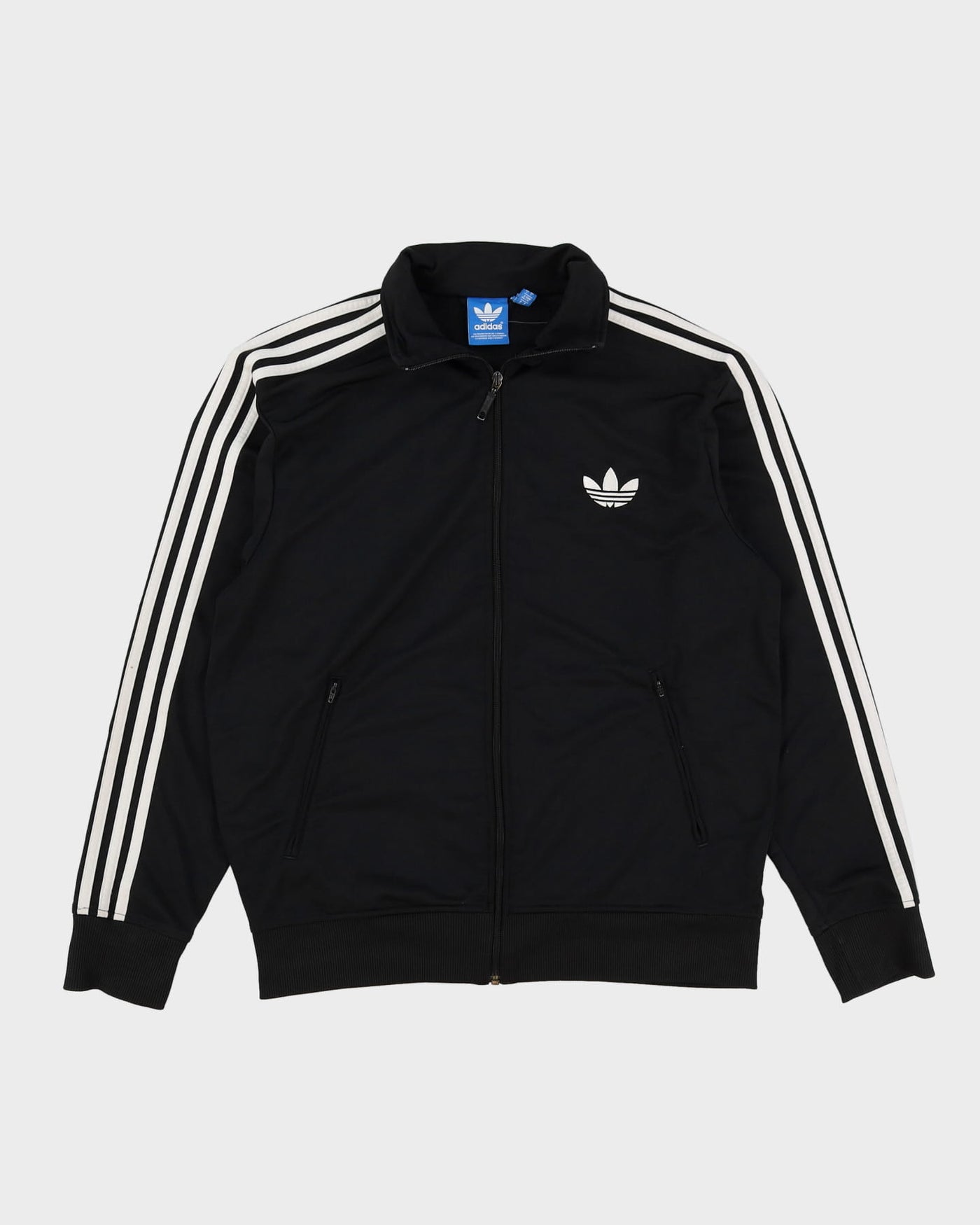 Adidas Black/ White Track Jacket - L / XL