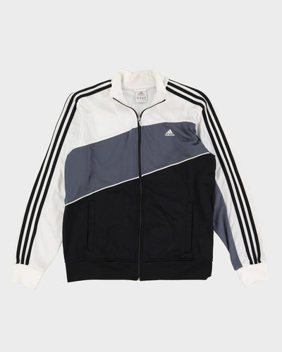 Adidas Grey / Black / White Track Jacket - L