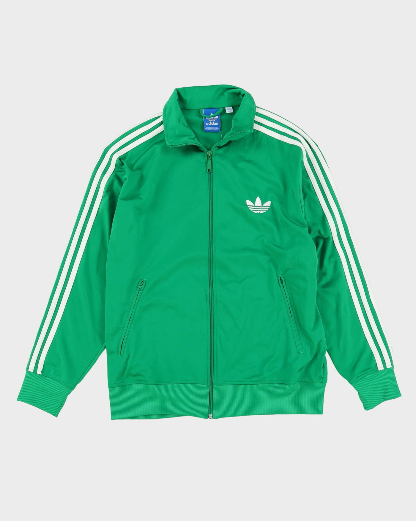 Adidas Green / White Track Jacket - L