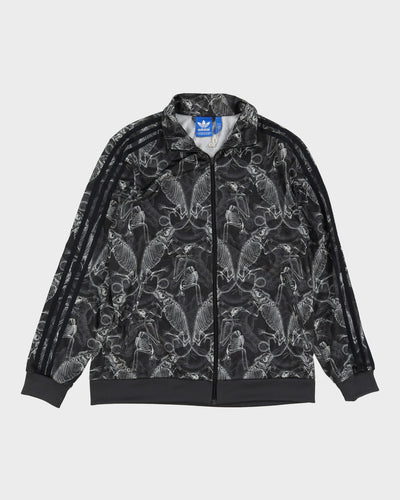 Adidas Black / Grey X-Ray Chameleon All Over Print Track Jacket - L