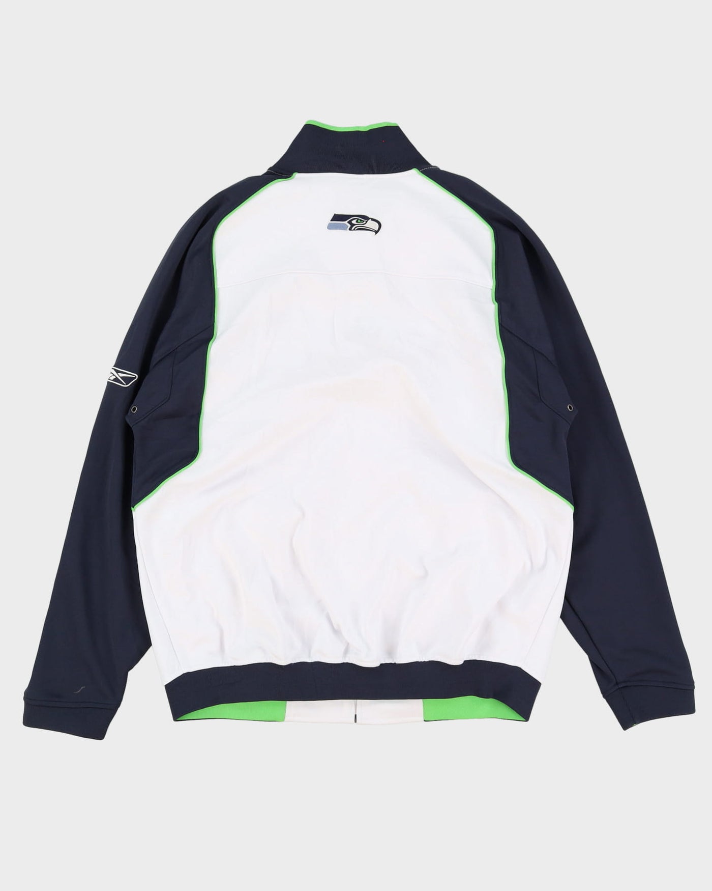 Seattle Seahawks Reebok White / Navy Jacket - L