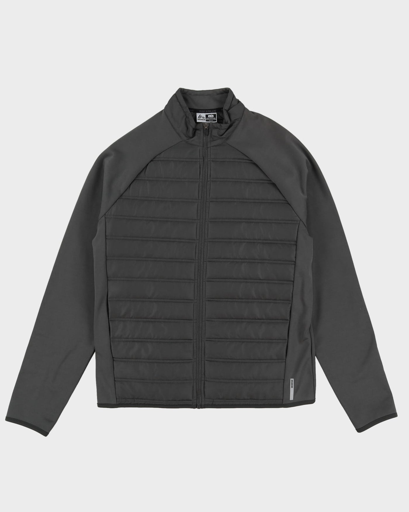 RBX Grey Padded Track Jacket - L