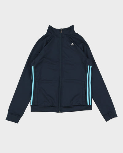 Adidas Dark Grey / Blue Track Jacket - M