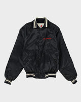 Vintage 80s MWG 72 Chevelle Mighty Mouse Black Bomber Baseball Jacket - M