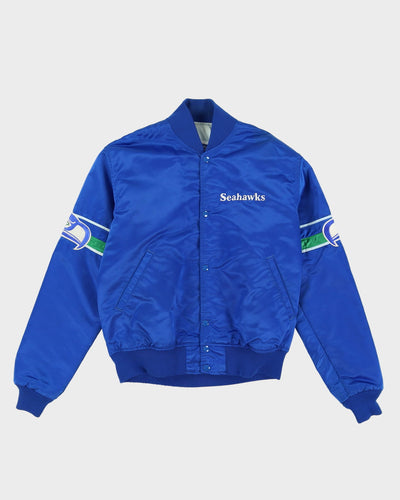 Vintage 90s Starter Seattle Seahawks NFL Satin Bomber Jacket - M