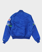 Vintage 90s Starter Seattle Seahawks NFL Satin Bomber Jacket - M