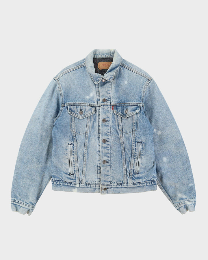 80s Levi's Blanket Lined Denim Jacket M