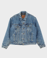 80s Levi's Blanket Lined Denim Jacket - L