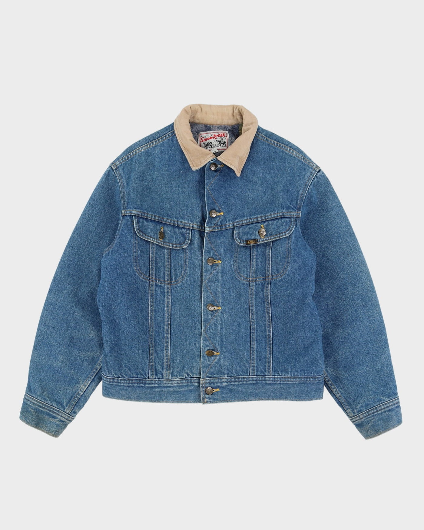 90s Storm Rider by Lee Blanket Lined Denim Jacket - M / L