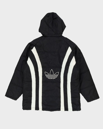 90s Adidas Black Lightweight Puffer Jacket - L / XL