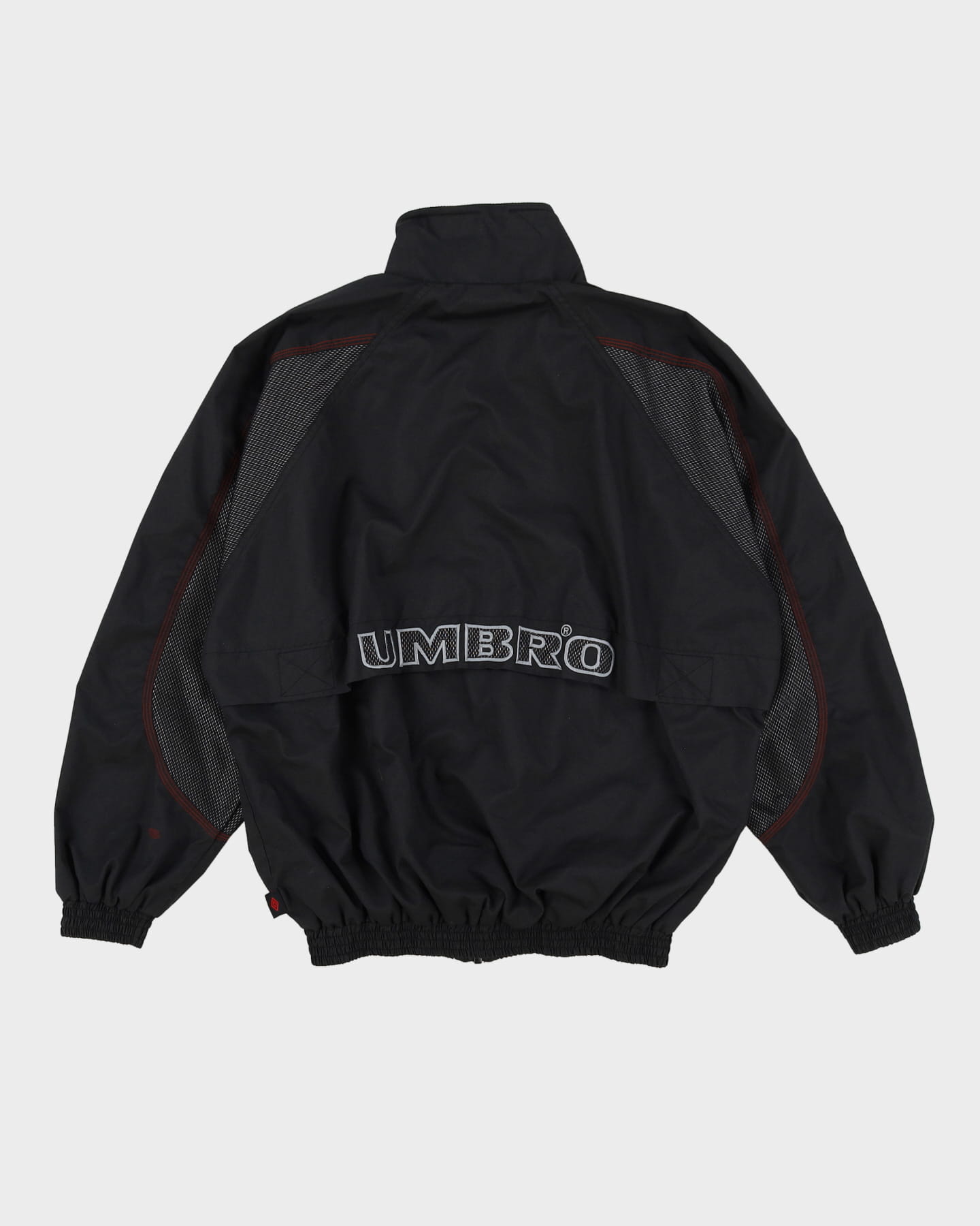 90s Manchester United Oversized Umbro Black Windbreaker Coach