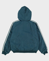 90s Adidas Green / Grey Reversible Windbreaker Jacket - L