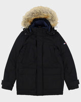 Tommy Hilfiger Black Hooded Puffer Jacket - S