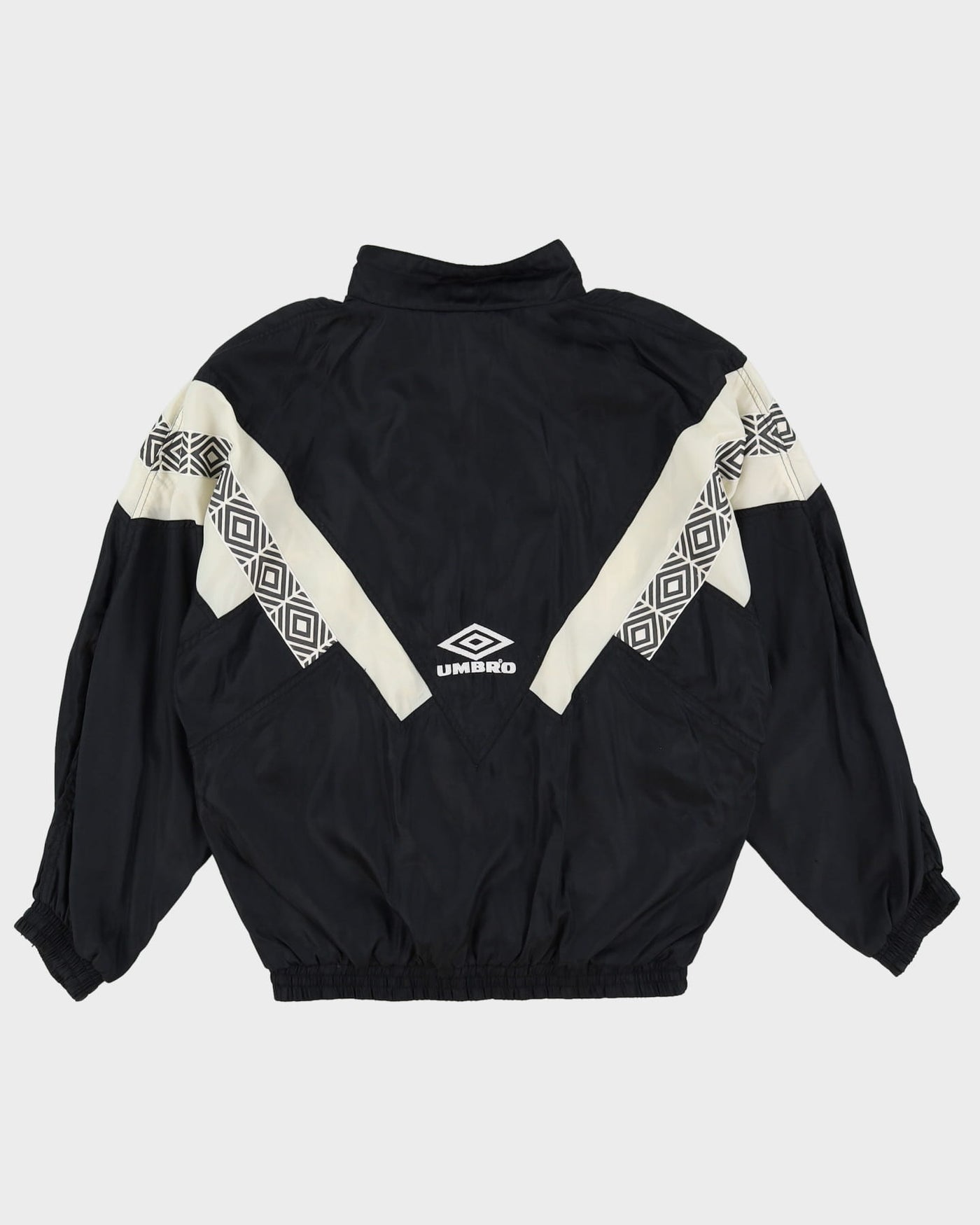 90s Umbro Black / White Windbreaker Jacket - M