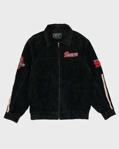 Snap-On Black / Red Suede Jacket - M