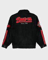 Snap-On Black / Red Suede Jacket - M