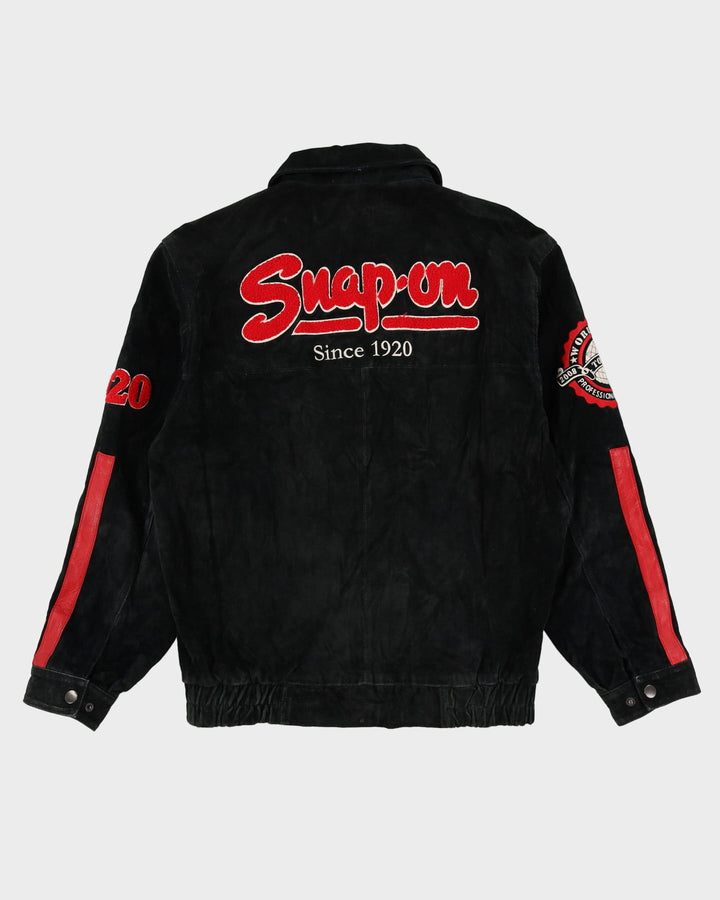 Snap-On Black / Red Suede Jacket - M