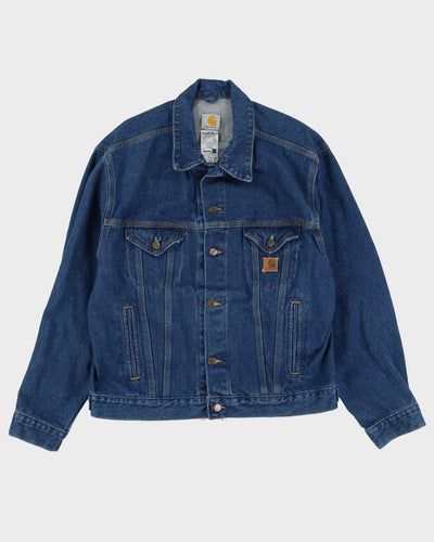 00s Carhartt Blue Denim Jacket - L