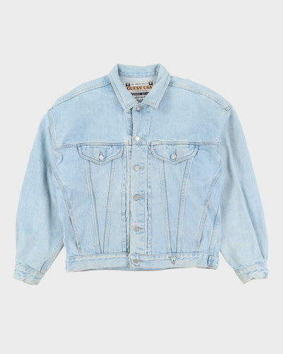 90s Guess Light Wash Blue Denim Jacket - XL