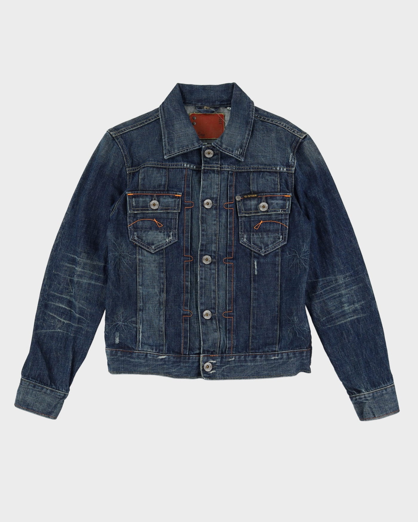 00s G Star Raw Dark Wash Denim Jacket - M