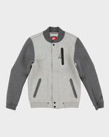 Nike Grey Full Zip Bomber Jacket - S