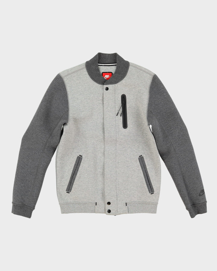 Nike Grey Full Zip Bomber Jacket - S