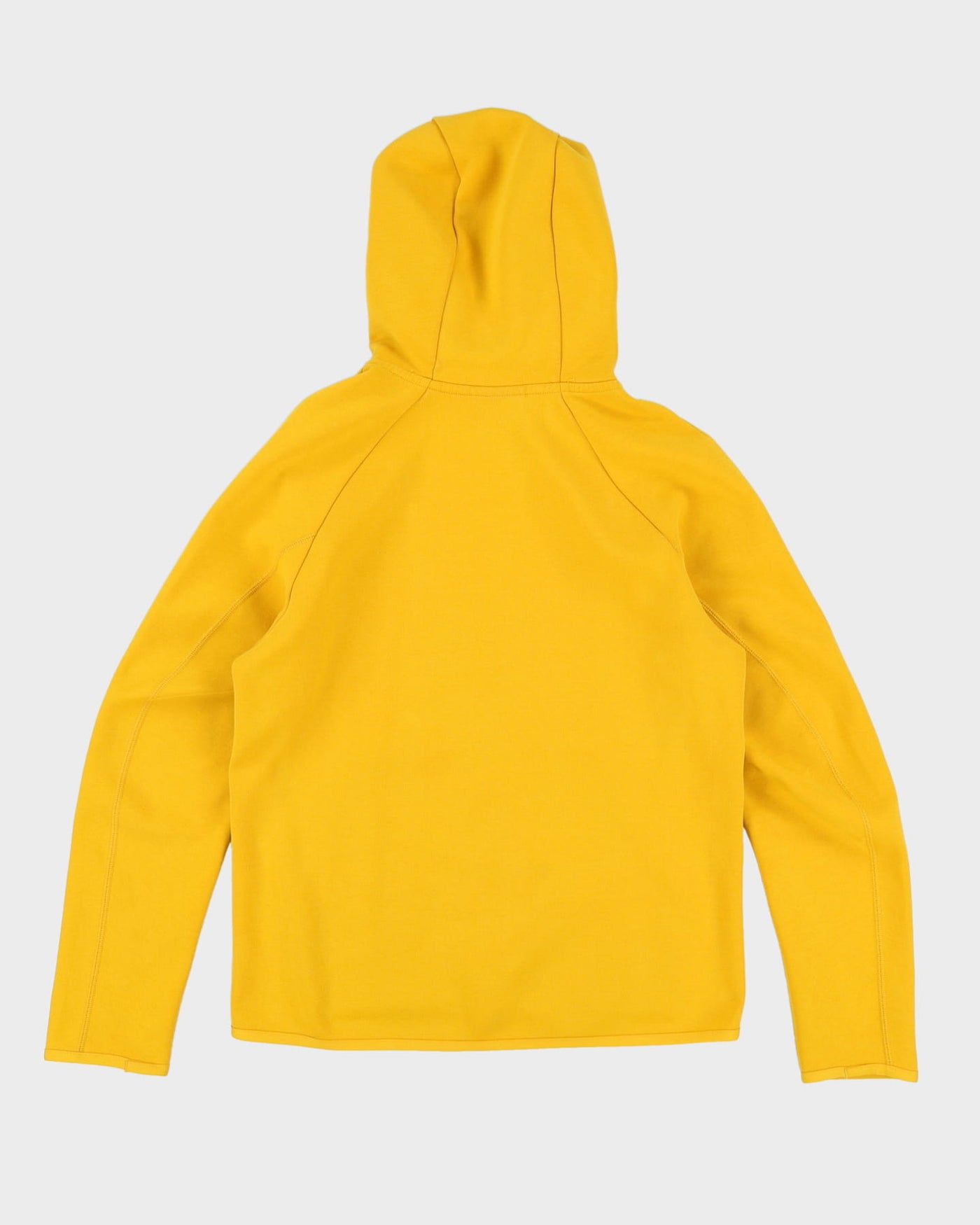 Nike Yellow Full Zip Hooded Track / Tech Jacket - S